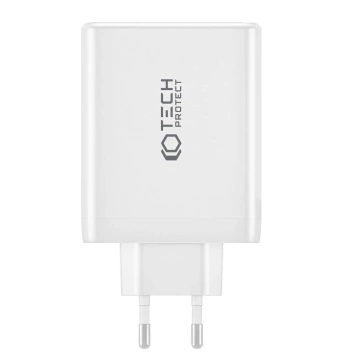 Tech-protect nc100w-gan 4portová síťová nabíječka PD100w/QC3.0 černá