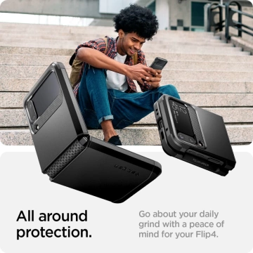Etui puzdro Spigen Tough Armor pre Samsung Galaxy Z Flip 4 Black