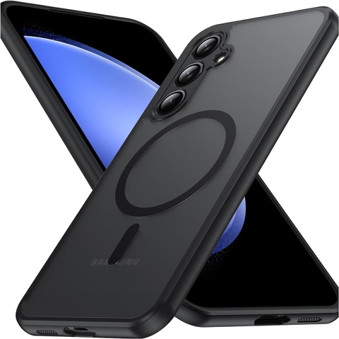 Чохол для Samsung Galaxy S23 FE Mag Safe Case MagMat Phone Back Cover Matte Black Glass