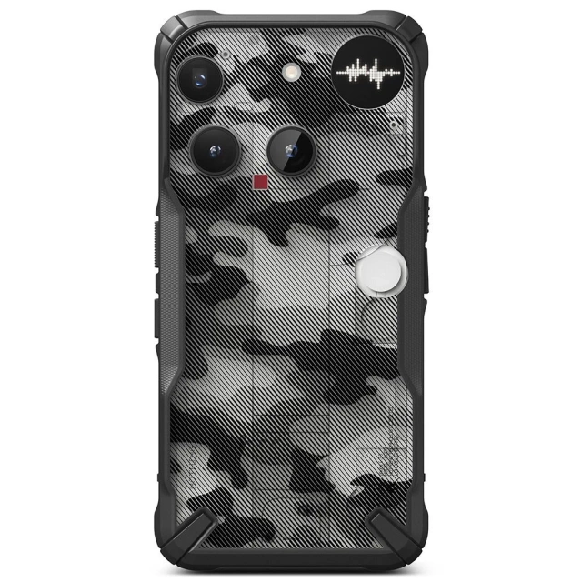 Etui Ringke Fusion X Camo Black do Nothing Phone 3, pancerne