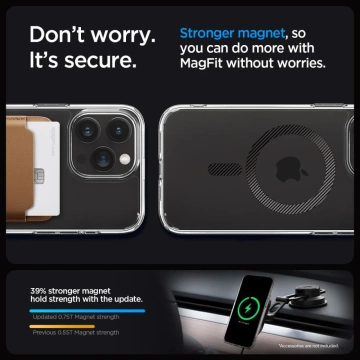 Etui Spigen Ultra Hybrid Mag MagSafe pro iPhone 15 Pro Max Carbon Fiber
