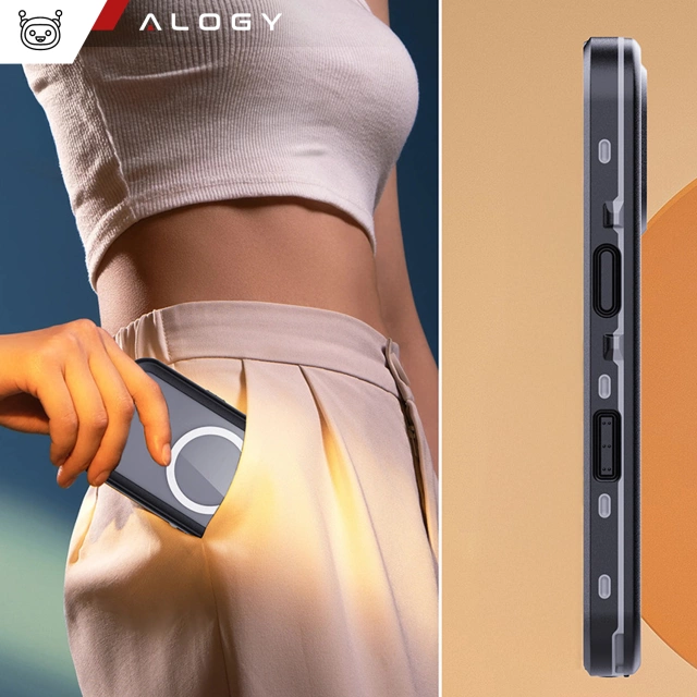 Alogy HydroArmor™ IP68 wasserdichte Hülle mit transparenter Rückseite, 360-Panzerabdeckung für MagSafe für Apple iPhone 16 Plus