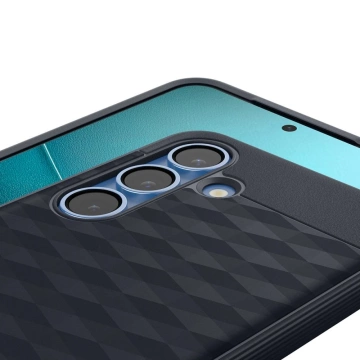 Samsung Galaxy S25 Plus Marineblau Spigen Parallax Mag MagSafe Hülle