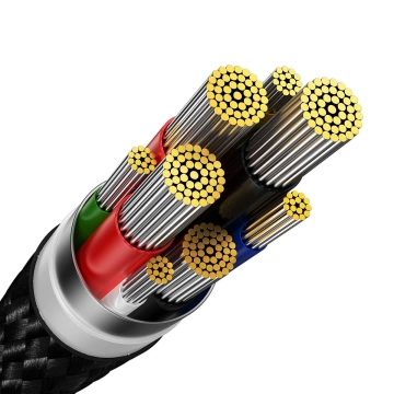 Baseus Glimmer Series Fast Charging Cable USB-C 480Mbps PD 100W 1m Black
