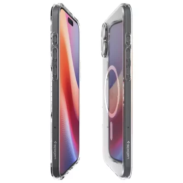 Pouzdro pro iPhone 16 Spigen Liquid Crystal Mag Magsafe ochranné pouzdro na telefon Čiré