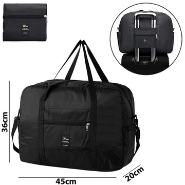 Cestovní taška do letadla, turistická sportovní kabina, příruční zavazadlo, prostorná na kufr, dovolená 36l Alogy Black