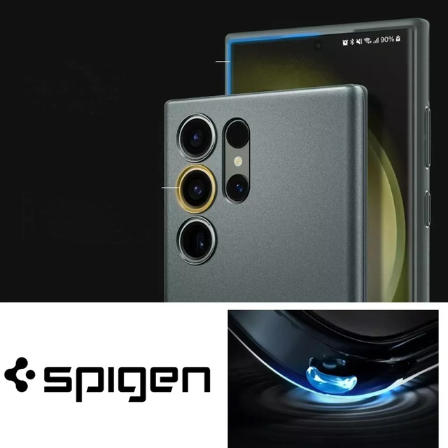 Ochranné puzdro Spigen Thin Fit pre Samsung Galaxy S23 Ultra Abyss Green