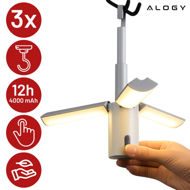 Alogy Plug Extender rozbočovač zásuvek rozbočovač adaptér prodlužovací kabel s indukční nabíječkou Qi 4x EU zástrčka 4x USB 2x USB-C Černá