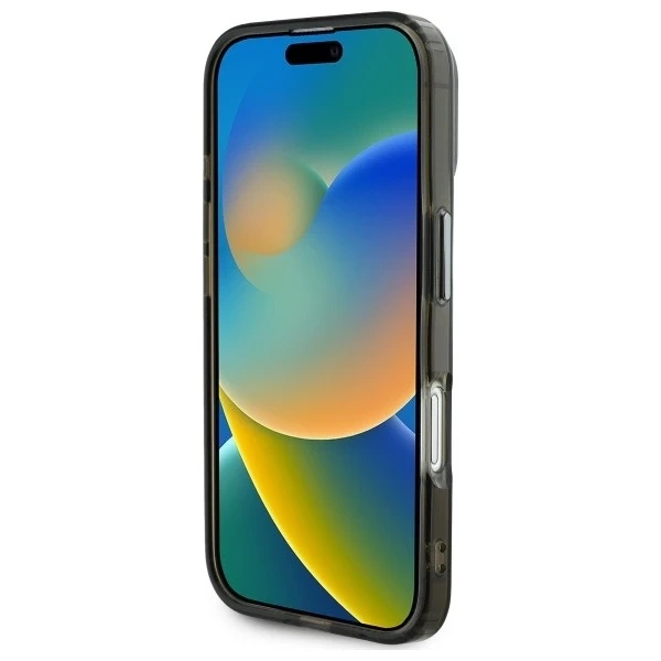 Pouzdro Karl Lagerfeld pro iPhone 16 Plus 6,7" černé pevné pouzdro MagSafe IML s kovovou hlavou Choupette