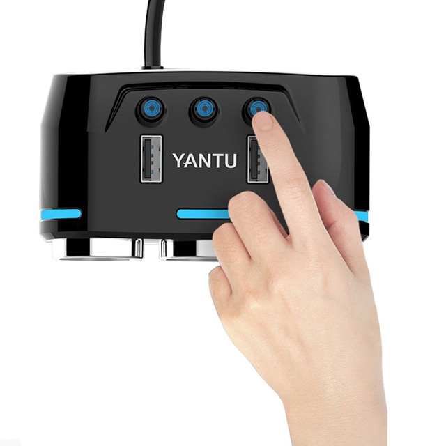 Splitter splitter adaptér do auta do zásuvky zapalovače 2x USB Nabíječka 12V 24V 3.1A černá