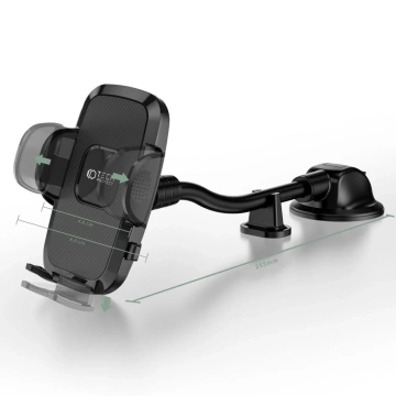 V3 universal long arm windshield & dashboard car mount black