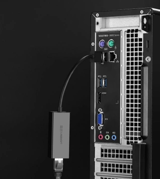 Externá sieťová karta UGREEN RJ45 - USB 2.0 100 Mbps Ethernet čierna (CR110 20254)