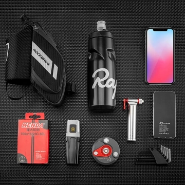 Сумка-сідло Rockbros C32BK 1.5L з кишенею для пляшки