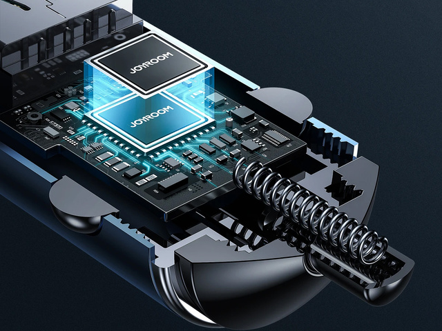 Car charger Joyroom C-A35 USB Type C PD 45W 5A QC 3.0 Black