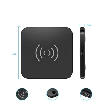 Choetech Qi 10W bezdrátová nabíječka pro sluchátka černá (T511-S) Q5003 nástěnná nabíječka Evropský standard bílý AB kabel 1,2 m bílý