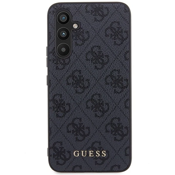 Pevné puzdro Etui Guess GUHCSA54G4GFGR do Galaxy A54 5G A546 4G kovové zlaté logo