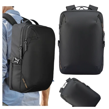 Mark Ryden 15.6" Laptop Travel Backpack, Waterproof, 21L Capacity, with Keychain and Whistle, 44 x 29 x 17 cm – Black