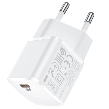 Nástenná nabíjačka HOCO Type C PD 20W, biela