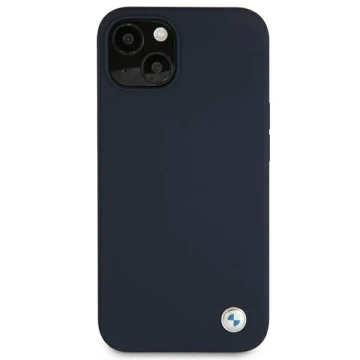 BMW BMHCP13SSILNA Puzdro na telefón pre Apple iPhone 13 Mini 5,4" námornícke/námornícke pevné puzdro Silicone Signature