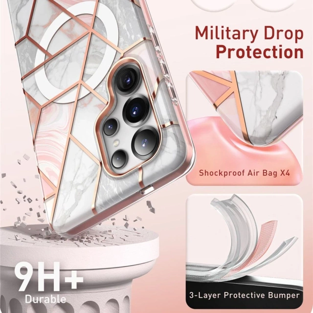 Samsung Galaxy S25 Ultra Supcase Cosmo Mag MagSafe Marmor Hülle