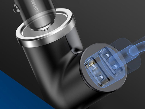 Автомобільний зарядний пристрій Baseus Y 3.4A, 2 порти USB для прикурювача