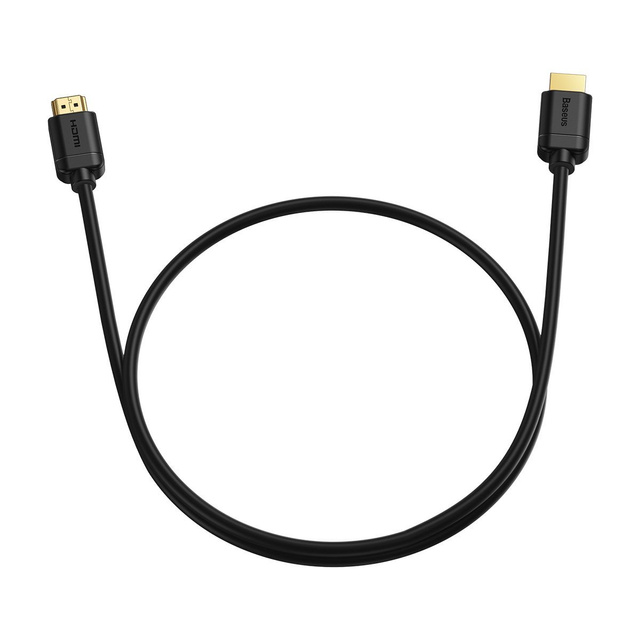 Kábel Baseus HDMI 2.0, 4K 60 Hz, 3D, HDR, 18 Gbps, 3 m (čierny)