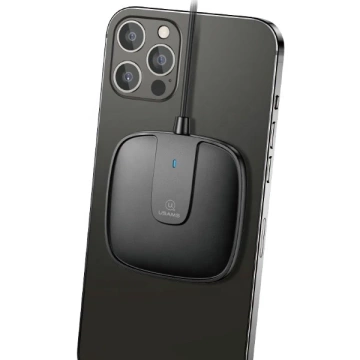 USAMS Indukční nabíječka US-CD153 magnetická 15W iPhone 12 série černá/černá CD153DZ01