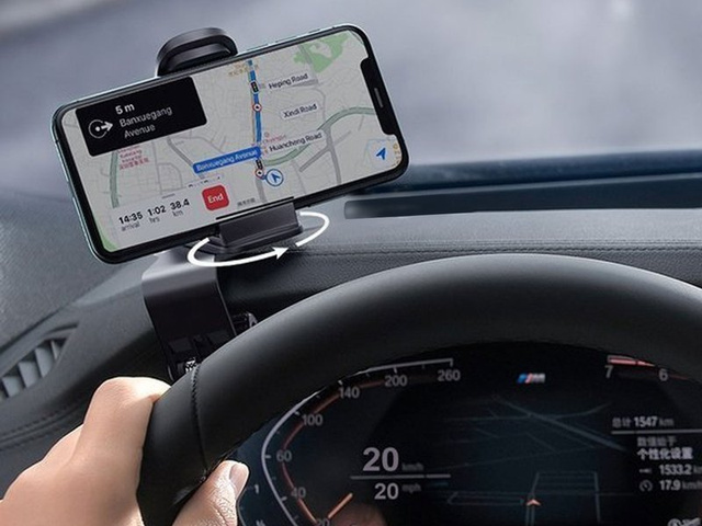 Baseus Big Mouth Pro Autohalterung für Armaturenbrett-Clip schwarz