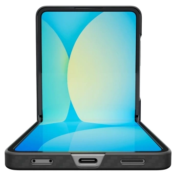 Etui Galaxy Z Flip 7 Spigen AirSkin Aramid Black Smukłe