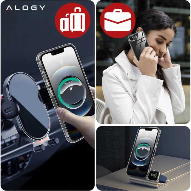 Чохол для Apple iPhone 16 Pro Max Alogy Anti-Shock Hybrid Case for MagSafe Transparent