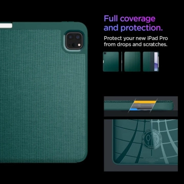 Etui Spigen Urban Fit do Apple iPad Pro 13 7 / 2024 Midnight Green