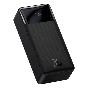 Baseus Bipow 30000mAh Powerbank, 2xUSB, USB-C, 20W (black)