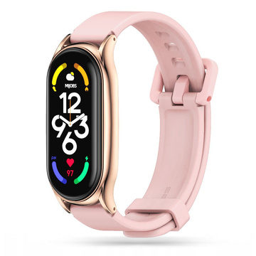 Гумовий ремінець Iconband Pro для Xiaomi Mi Smart Band 7 Pink