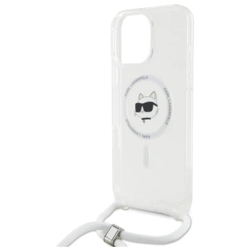 Etui Karl Lagerfeld do iPhone 16 Pro Max 6.9" Magsafe Hardcase Transparent IML Choupette Head