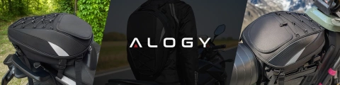 Vodotesný motocyklový batoh 40l – 5 v 1 – horný kufor, taška na sedlo, taška na kufor, taška na prilbu, s krytom, nylon, mestská taška na motocykel – Alogy RoadMaster™ čierny