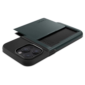 Spigen Slim Armor CS case for Apple iPhone 15 Pro Max - dark green