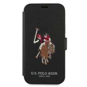 US Polo Embroidery Collection book phone case iPhone 12 mini 5.4" black/black