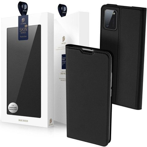 Dux Ducis Skin Leather Flip Protective Case for Samsung Galaxy A41 Black