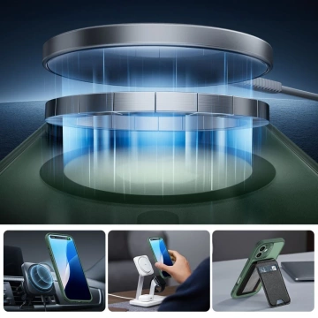 Etui ESR Classic Pro Set MagSafe iPhone 16 Zielony FROSTED GREEN