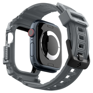 ЧОХОЛ З РЕМІНЦЕМ ДЛЯ APPLE WATCH 10 (46 ММ) ТЕМНО-СІРИЙ SPIGEN RUGGED ARMOR PRO