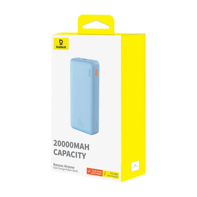Baseus Airpow 20000 mAh 20 W Powerbank Blau