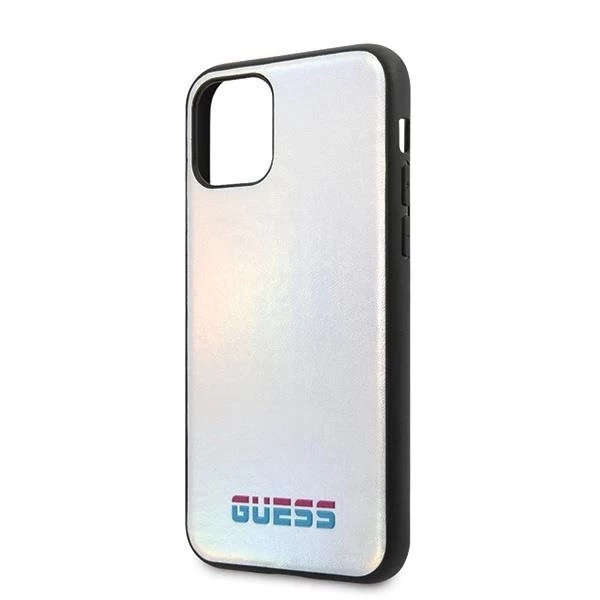 Guess GUHCN58BLD iPhone 11 Pro srebrný /strieborný pevný obal Iridescent