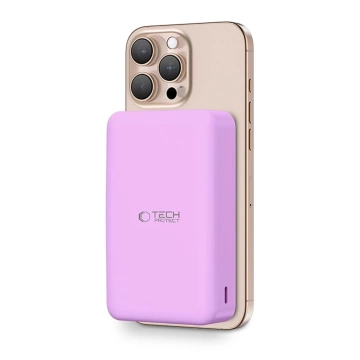 Зовнішній акумулятор Tech-Protect PB12 LifeMag 20000mAh MagSafe Lilac 15W