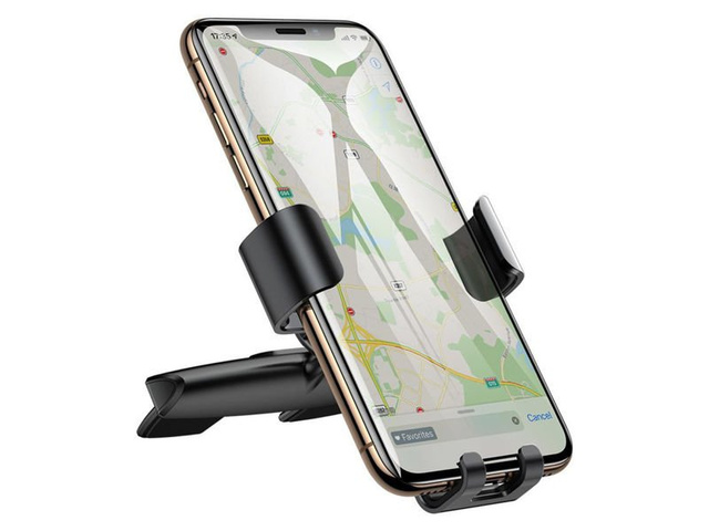 Baseus Metal Age gravity car holder CD slot Black