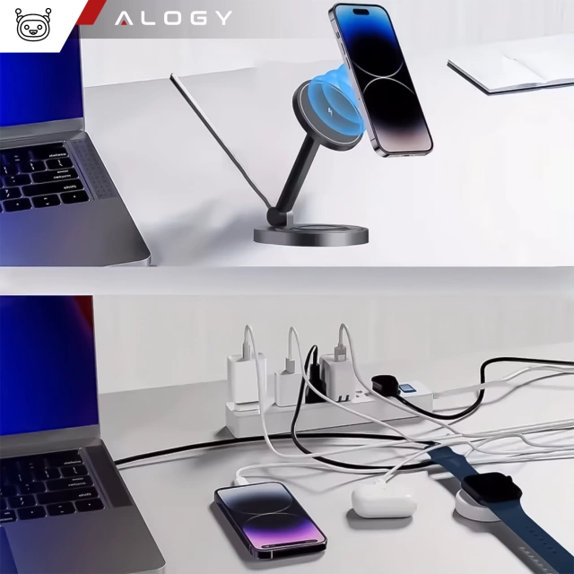 Розгалужувач HUB Alogy Adapter для ноутбука з USB-C на 3x USB-A 2.0 1x USB-A 3.0 сірий