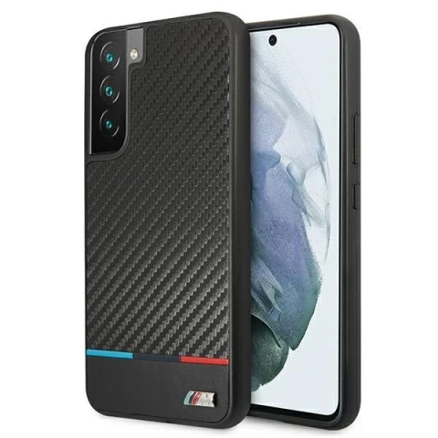 Etui hardcase BMW BMHCS22MPUCARTCBK do Galaxy S22+ S906 M Collection Triangles black/czarny