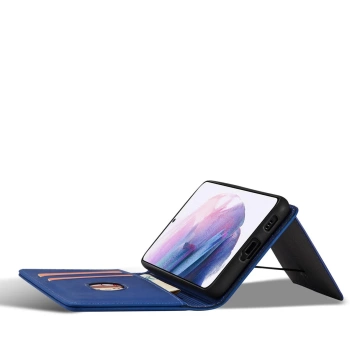 Magnetkartenhülle für Samsung Galaxy S22 (S22 Plus) Tasche Kartenetui Kartenhalter Blau