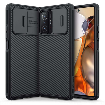 Чохол Nillkin CamShield Pro для Xiaomi Mi 11T / 11T Pro Black Glass 3mk