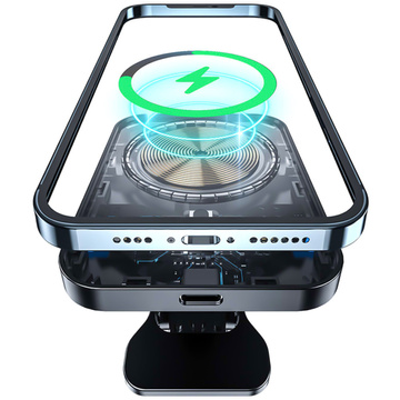 Car holder with Qi charger for MagSafe Alogy for grille 15W Black