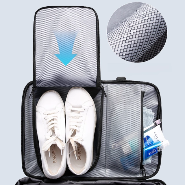 Bange Waterproof Backpack for Laptop 15.6" City Travel 45x30x16 cm for Work Airplane Men's Women's with USB Port Black